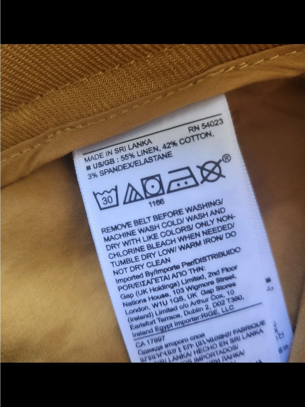 NWT Banana Republic linen blend pants in mustard size 2